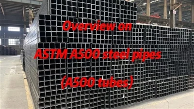 Forbhreathnú ar phíopaí cruach ASTM A500 (feadáin A500)